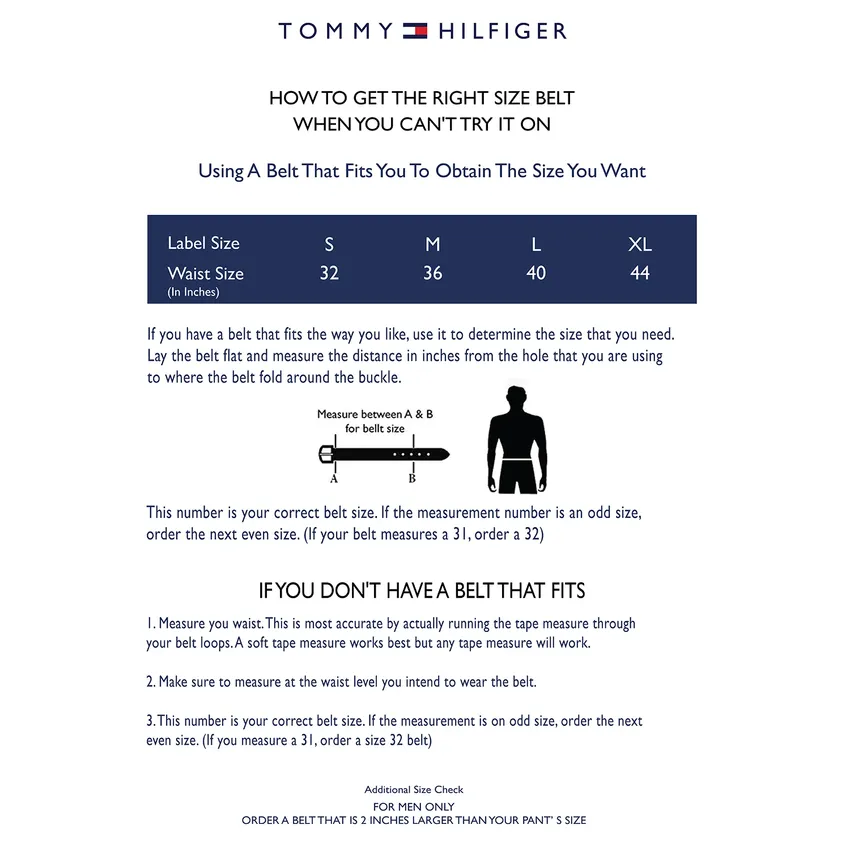 Tommy Hilfiger Bensted Reversible Semi Formal Belt Large - Black And Brown