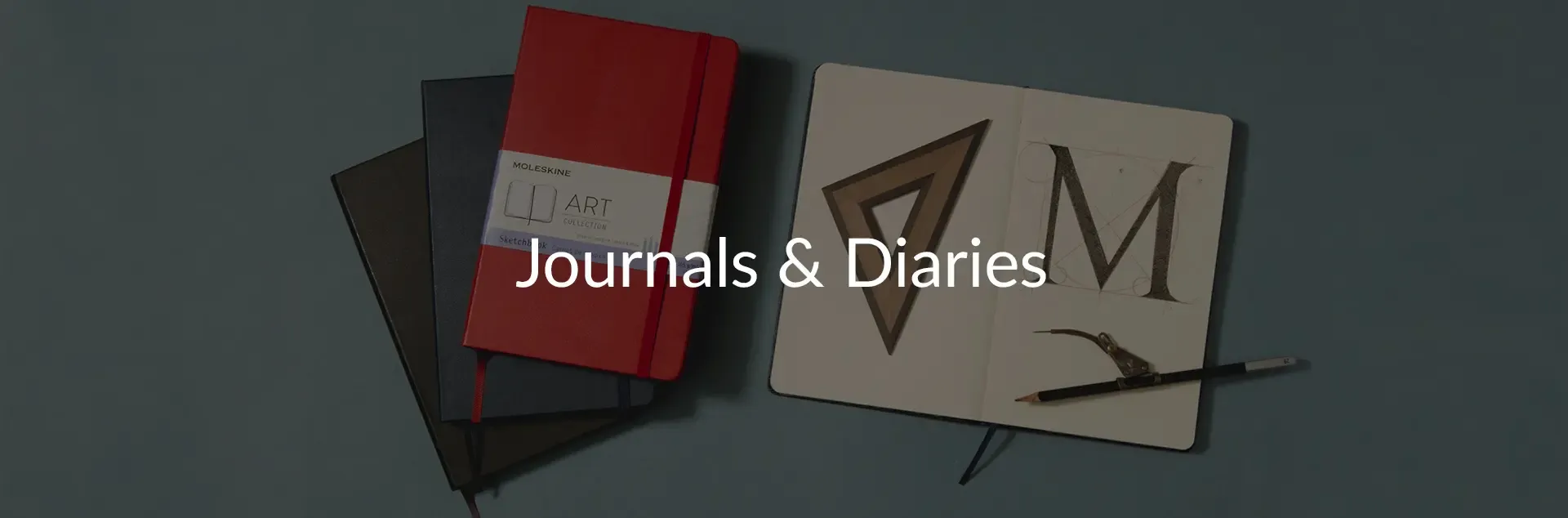 Journals, Personalized Diary, and Notebooks Collection Banner