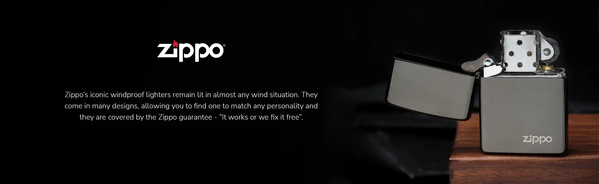 Zippo Lighters Collection Banner