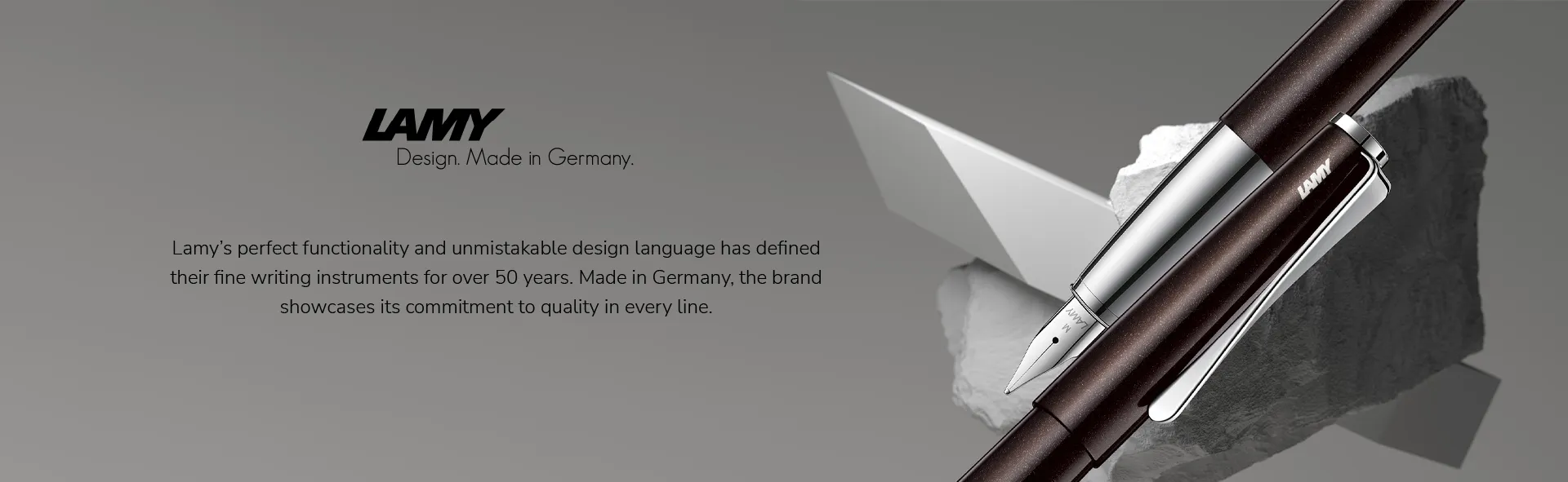Lamy Fountain Pen, Roller Pen, and Ball-Point Pen Collection Banner