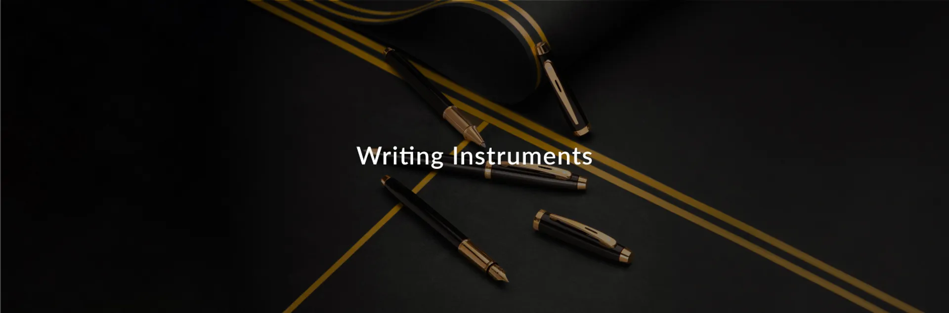Premium Fountain Pens, Roller Ball Pens, Ballpoint Pens, Inks, and Mechanical Pencil Collection Banner