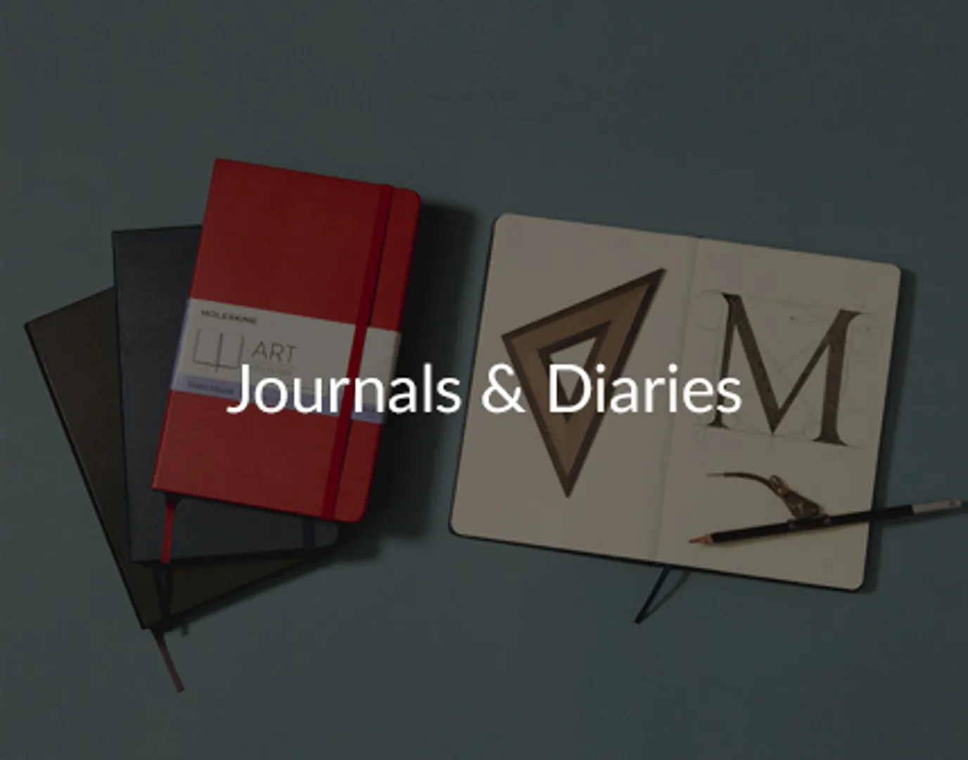 Journals, Personalized Diary, and Notebooks Collection Banner