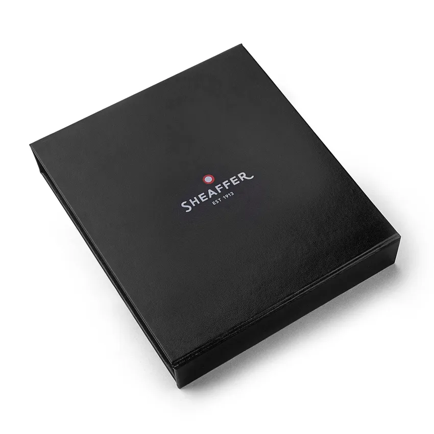 Sheaffer Gift Set 300 9314 Fountain Pen (M) and Ballpoint Pen Glossy Black Barrel Chrome Cap and Chrome Trims - Set of 2 Pens