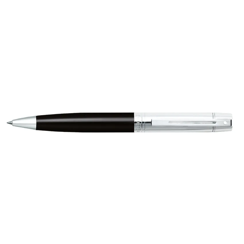 Sheaffer Gift Set 300 9314 Fountain Pen (M) and Ballpoint Pen Glossy Black Barrel Chrome Cap and Chrome Trims - Set of 2 Pens