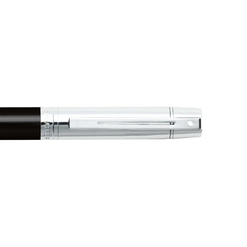 Sheaffer Gift Set 300 9314 Fountain Pen (M) and Ballpoint Pen Glossy Black Barrel Chrome Cap and Chrome Trims - Set of 2 Pens