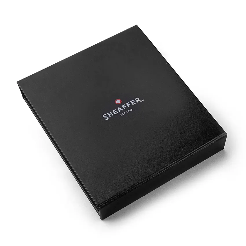 Sheaffer Gift Set 100 9306 Fountain Pen (M) and Rollerball Pen Brushed Chrome with Chrome Trims - Set of 2 Pens
