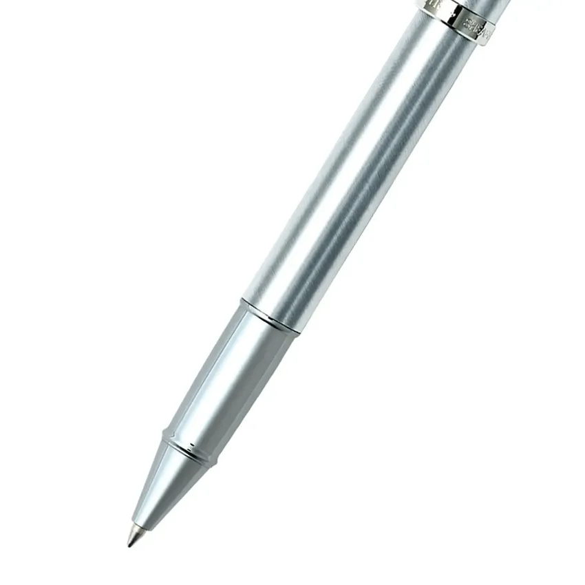 Sheaffer Gift Set 100 9306 Fountain Pen (M) and Rollerball Pen Brushed Chrome with Chrome Trims - Set of 2 Pens