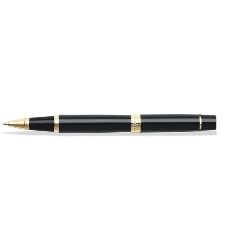 Sheaffer Gift Set 300 9325 Fountain Pen (M) and Rollerball Pen Glossy Black and Gold Trims - Set of 2 Pens