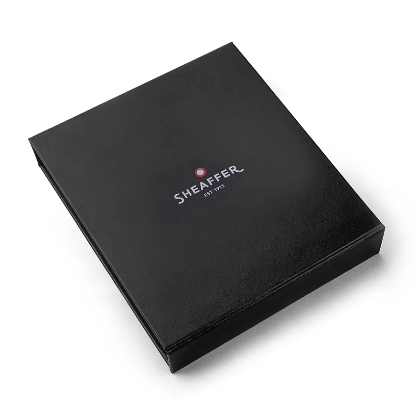 Sheaffer Gift Set 100 9339 Ballpoint Pen and Rollerball Pen Glossy Black with Gold Trims - Set of 2 Pens