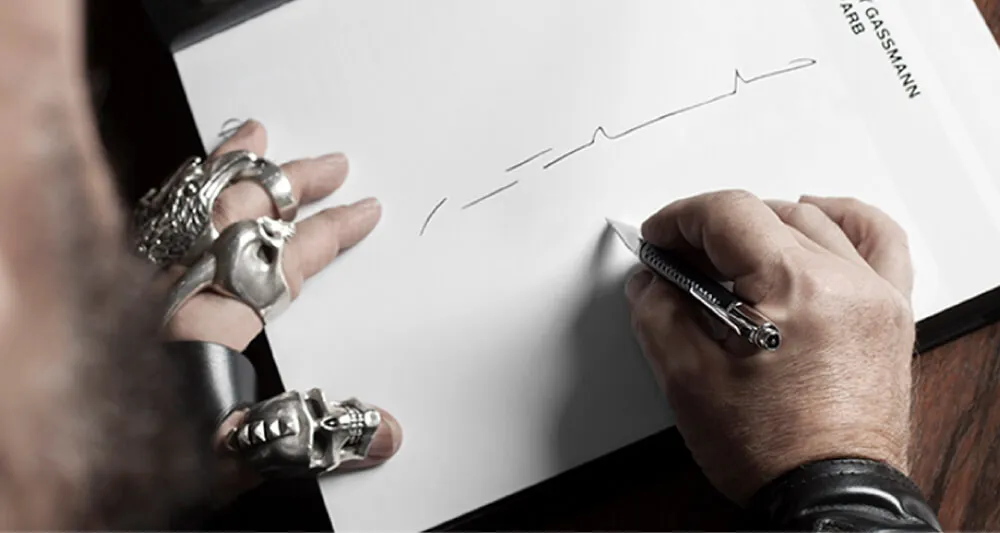 Caran D'Ache Varius Peter Marino Silver-Plated Rhodium-Coated Ballpoint Pen