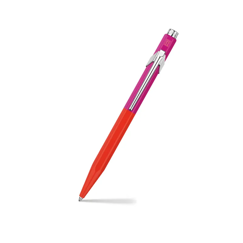 Caran d'Ache 849 Bille Paul Smith Ballpoint Pen - Warm Red And Melrose Pink
