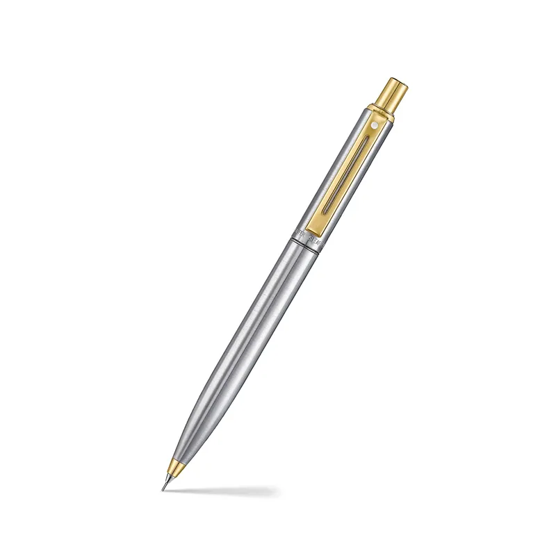 Sheaffer Sentinel 325 Brushed Chrome 0.7 mm Mechanical Pencil with Gold Tone Trim