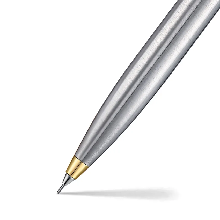 Sheaffer Sentinel 325 Brushed Chrome 0.7 mm Mechanical Pencil with Gold Tone Trim
