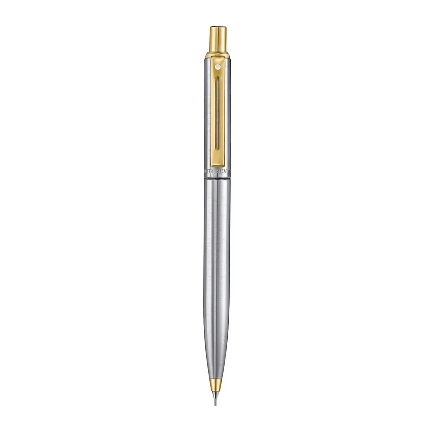 Sheaffer Sentinel 325 Brushed Chrome 0.7 mm Mechanical Pencil with Gold Tone Trim