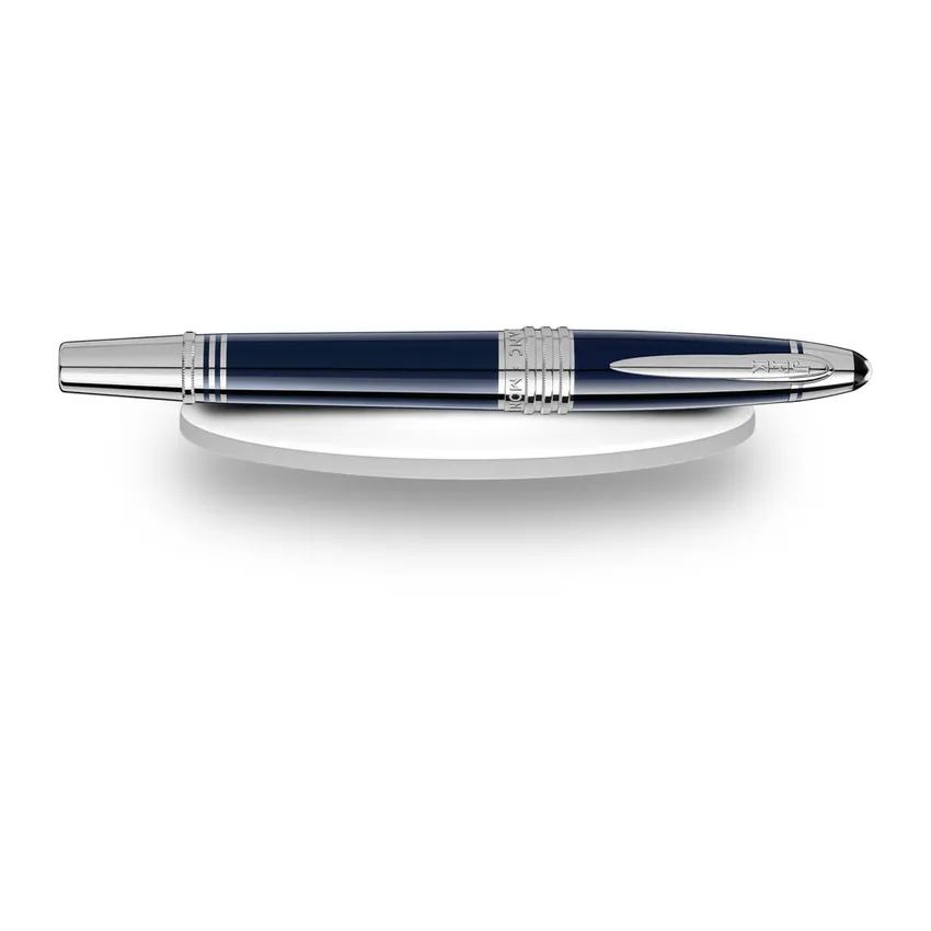 Montblanc John F. Kennedy Medium Fountain Pen - Blue With Platinum Trims