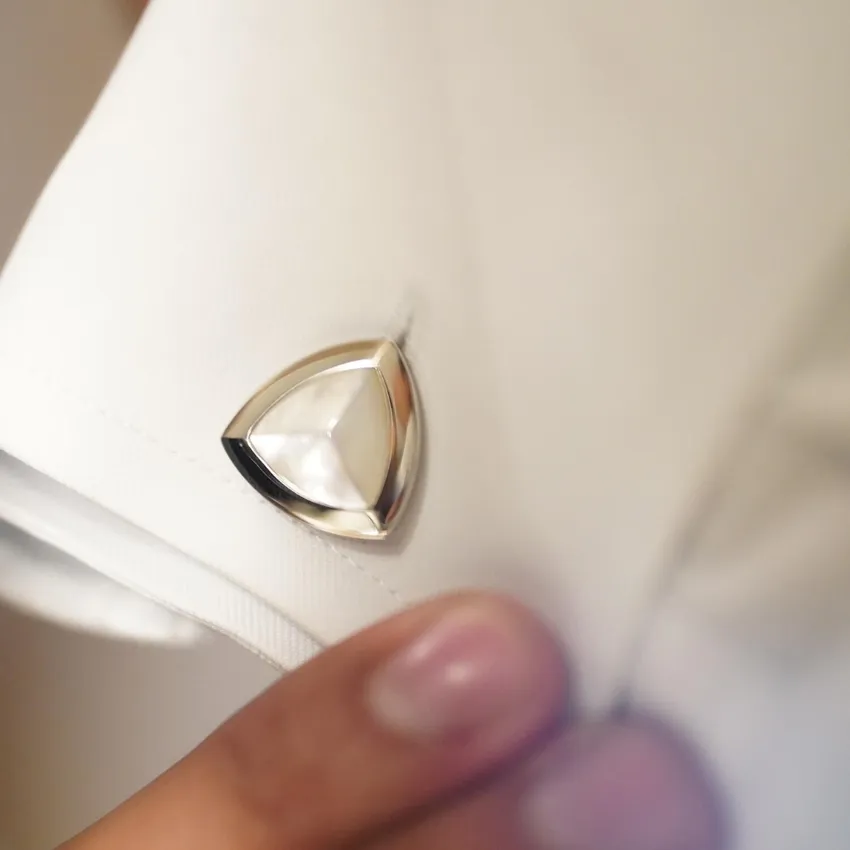 Lapis Bard Avant Garde Basildon Steel with Mother-of-Pearl Inset