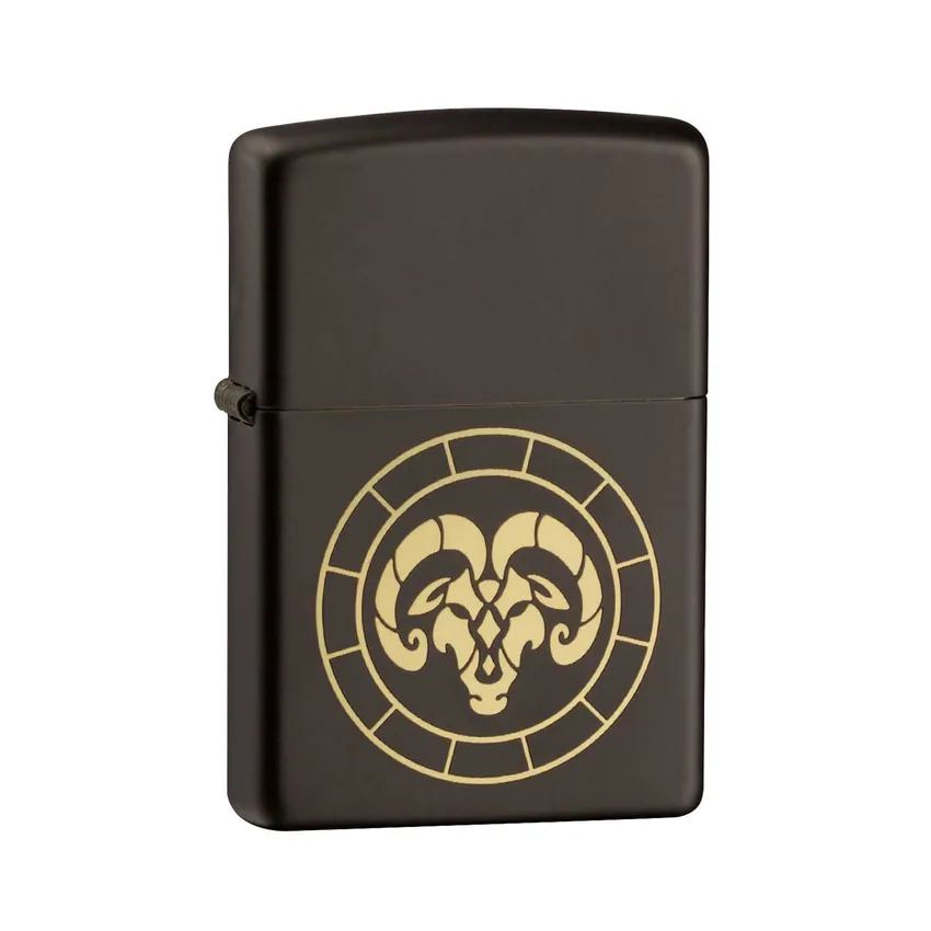 Zippo Lighter 218.MB401289 Aries Zodiac Sign Black