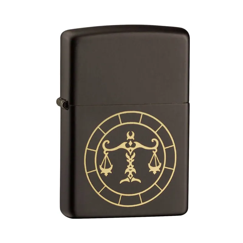 Zippo Lighter 218.MB401297 Libra Zodiac Sign Black