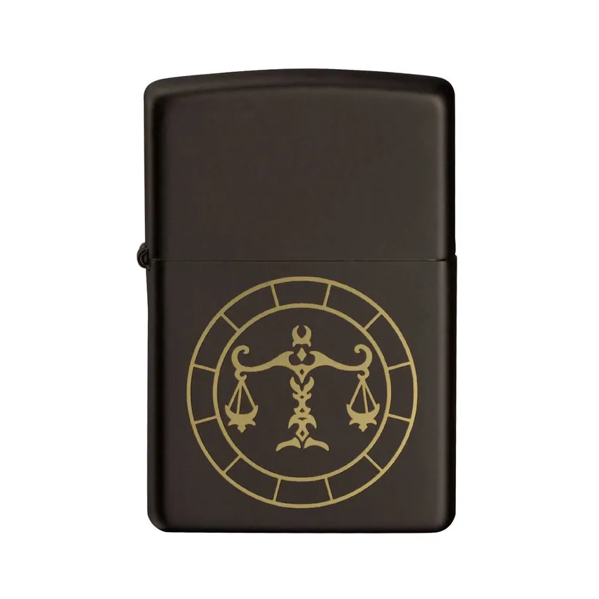 Zippo Lighter 218.MB401297 Libra Zodiac Sign Black