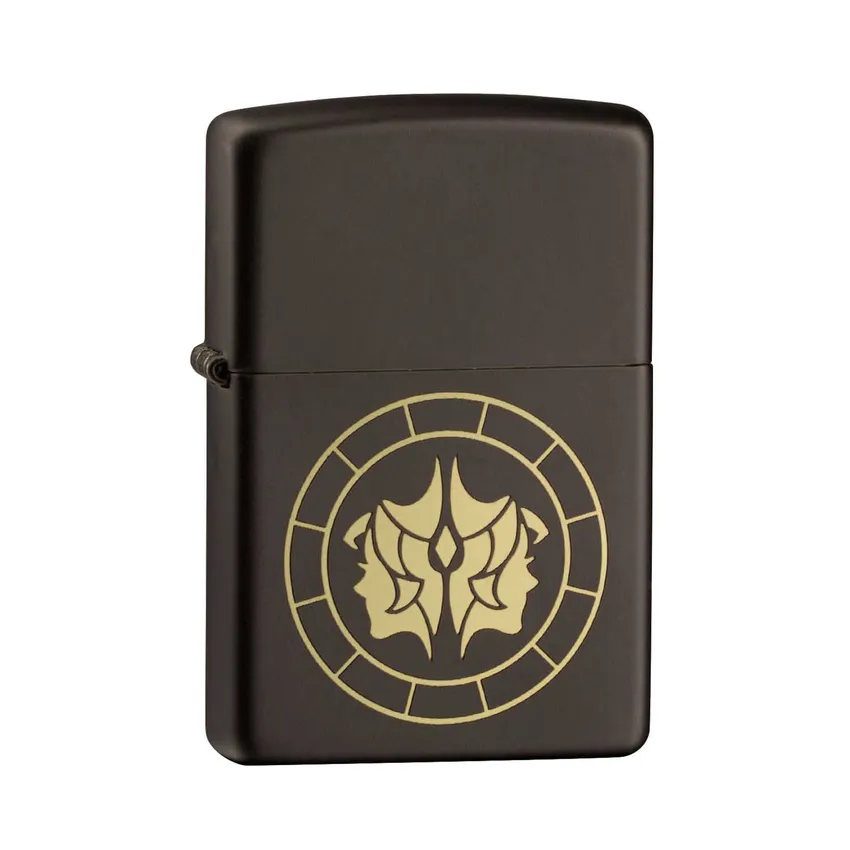 Zippo Lighter 218.MB401288 Gemini Zodiac Sign Black