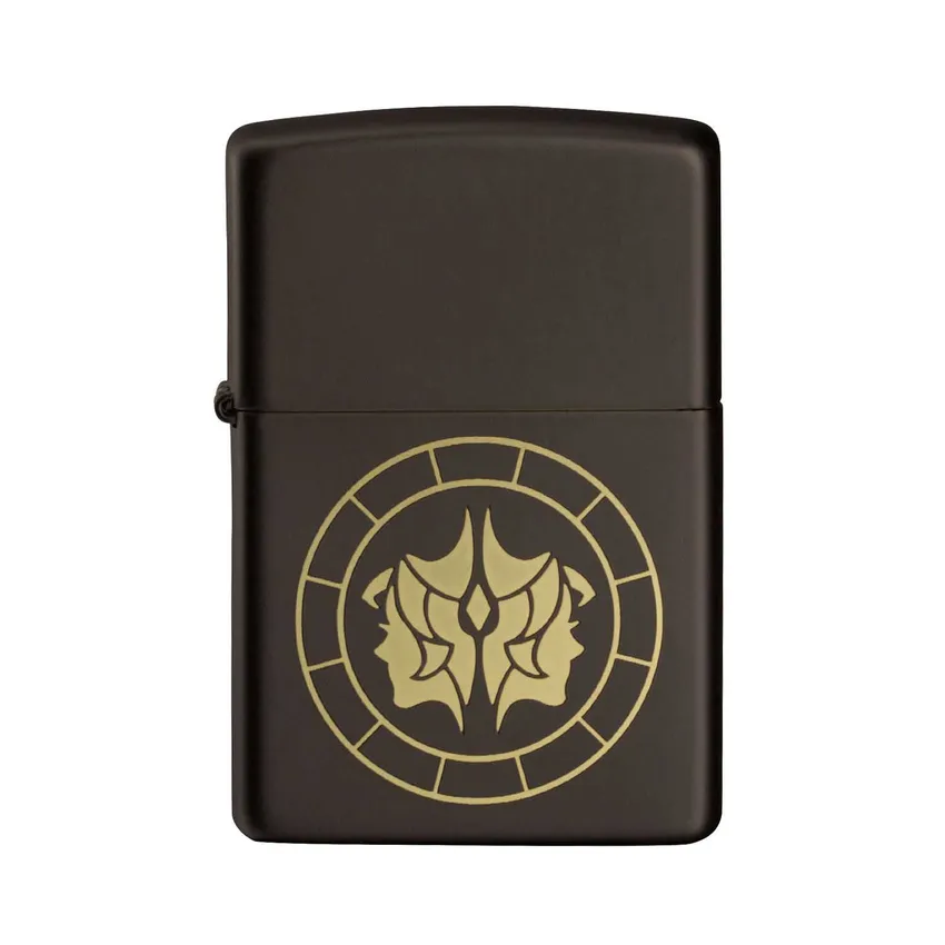 Zippo Lighter 218.MB401288 Gemini Zodiac Sign Black