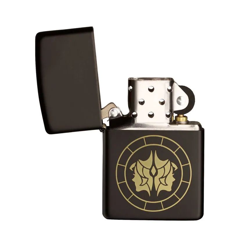 Zippo Lighter 218.MB401288 Gemini Zodiac Sign Black