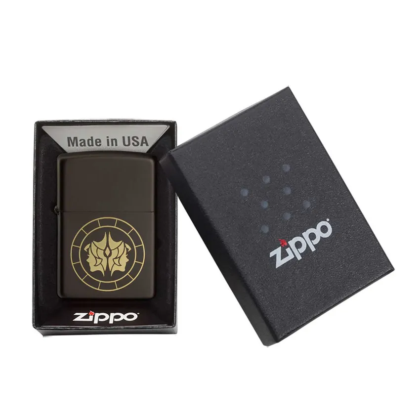 Zippo Lighter 218.MB401288 Gemini Zodiac Sign Black