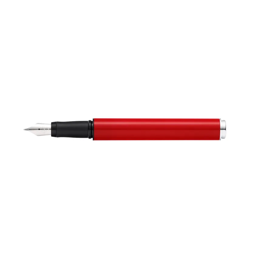 Sheaffer Pop 9207 Fountain Pen (Medium) Red With Chrome-Plated Trim