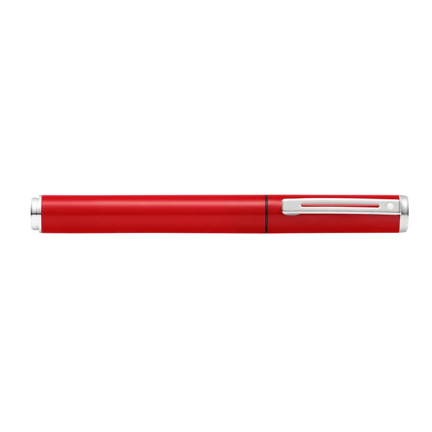 Sheaffer Pop 9207 Fountain Pen (Medium) Red With Chrome-Plated Trim