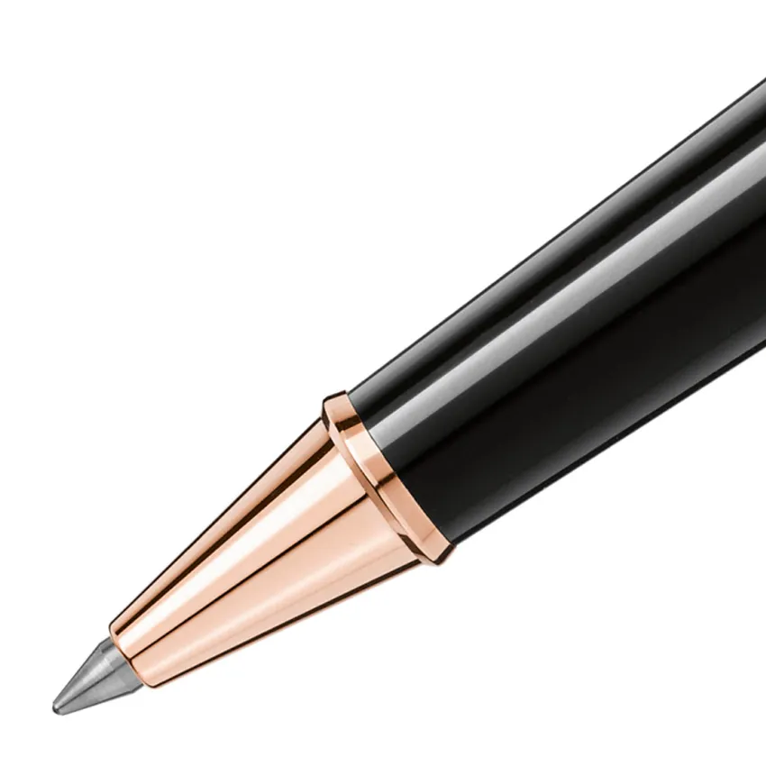Montblanc MeisterstÃ¼ck Classique Rollerball Pen - Black With Red Gold Trims