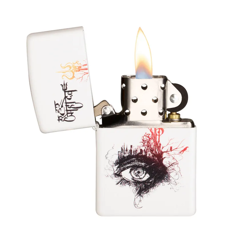 Zippo Lighter 214.CI407530 Lord Shiva White