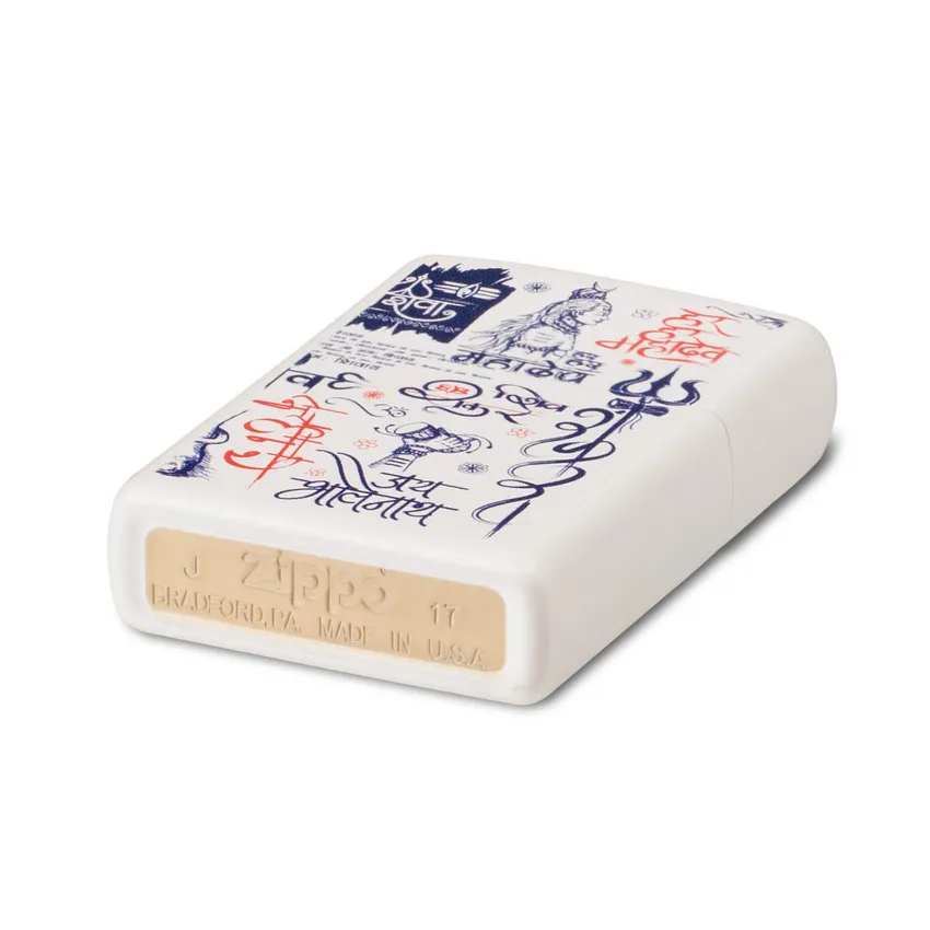 Zippo Lighter 214.CI407528 Lord Shiva White