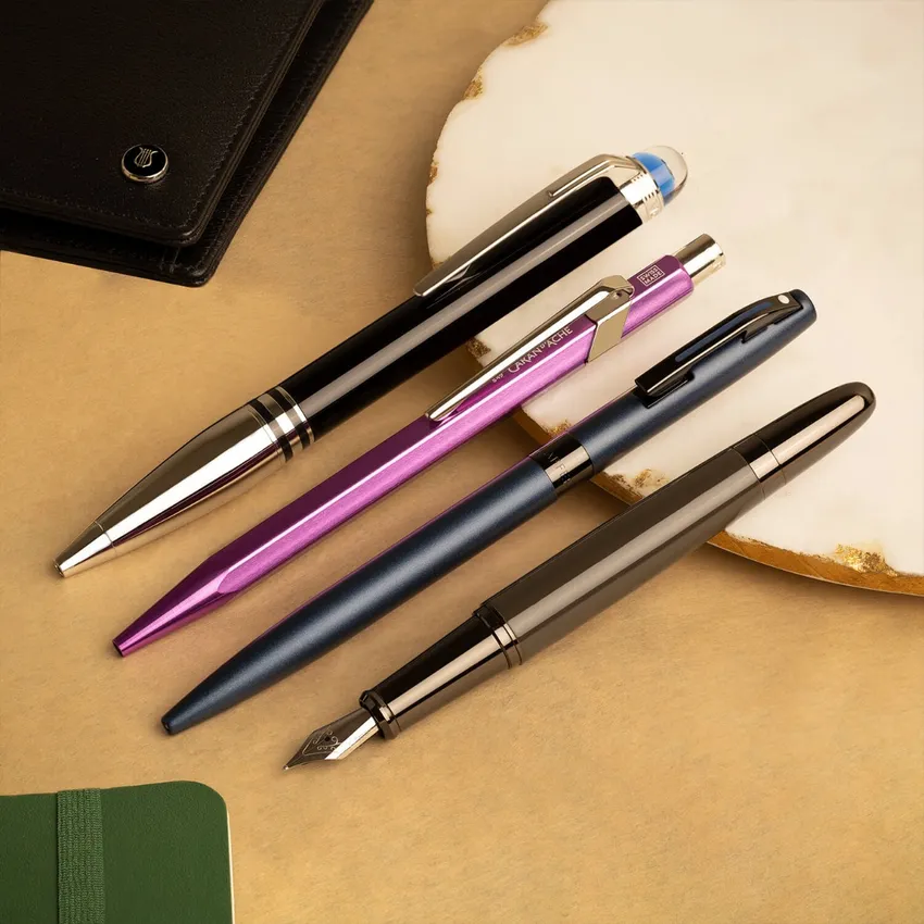Montblanc StarWalker DouÃ© Ballpoint Pen - Black With Platinum Trims