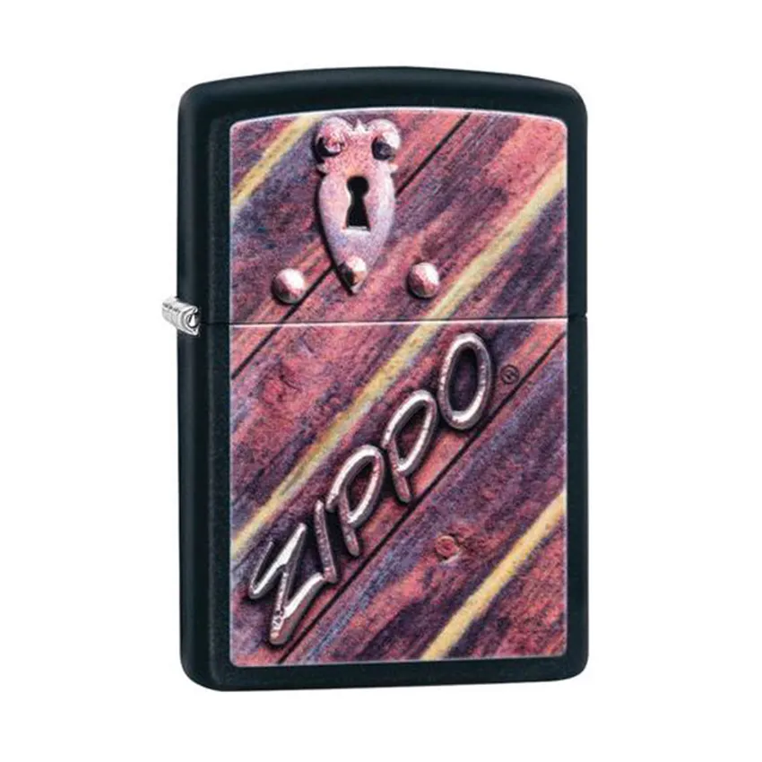 Zippo Lighter 29986 Lock Design Black