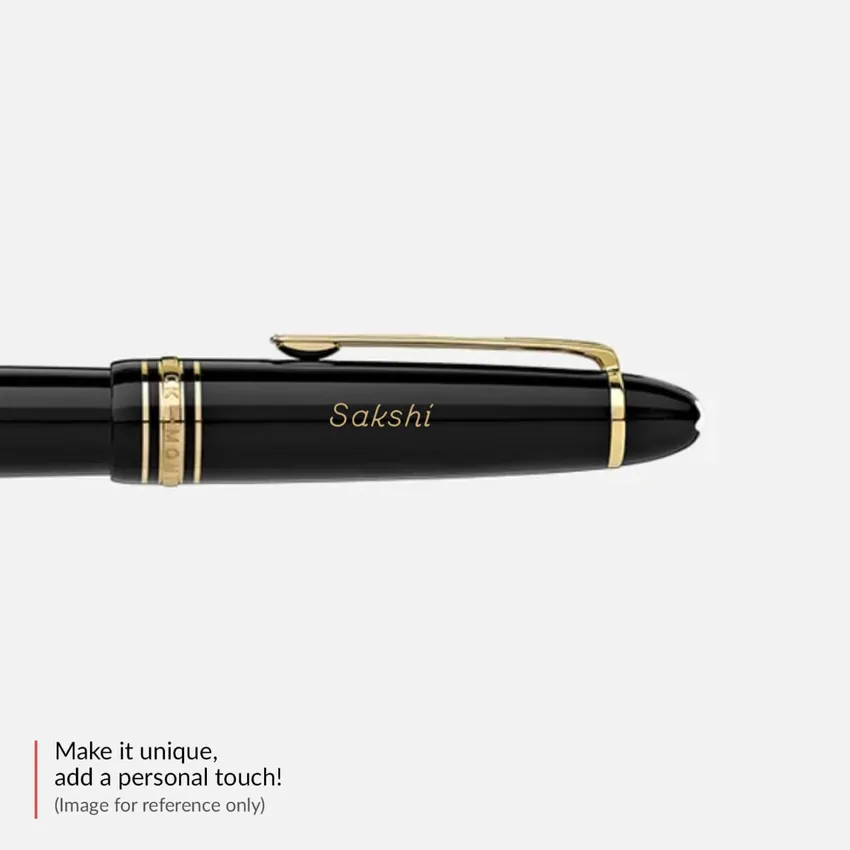 Montblanc MeisterstÃ¼ck Classique Rollerball Pen - Black With Red Gold Trims