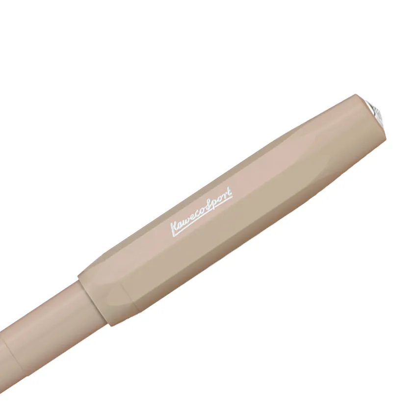 Kaweco Skyline Sport Fountain Pen Macchiato with Silver Trims - Medium