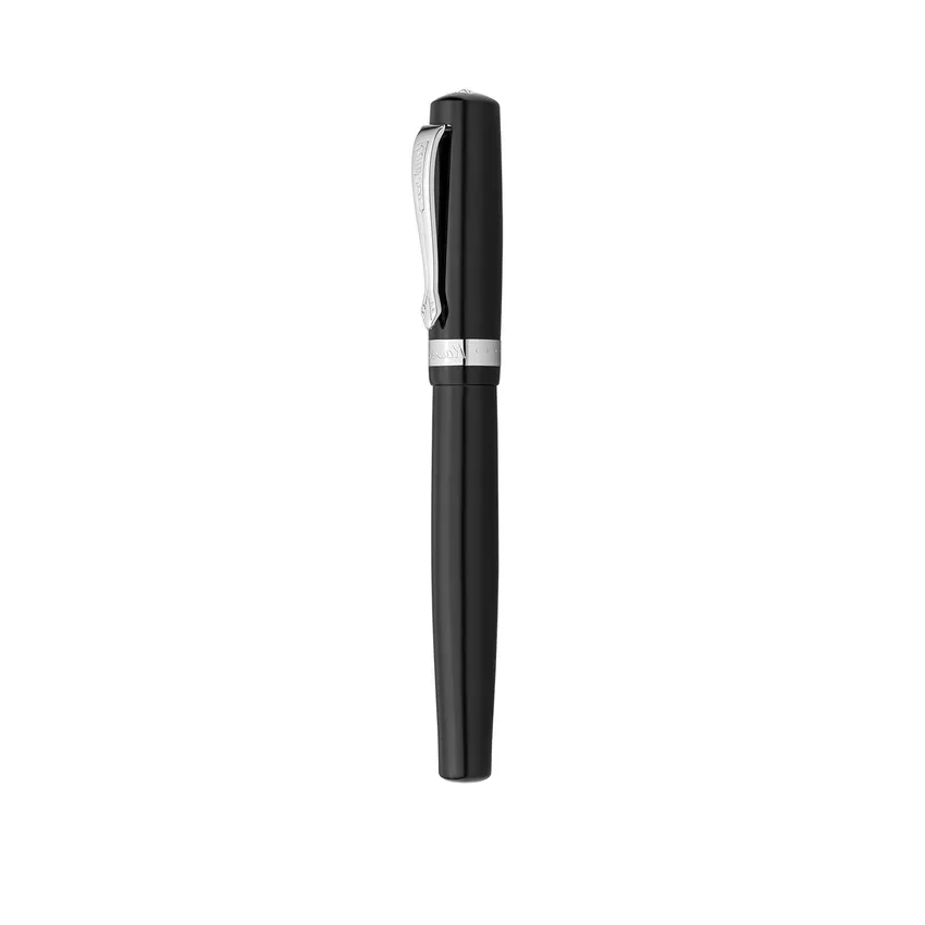 Kaweco Student Fountain Pen Black with Silver Trims - Medium
