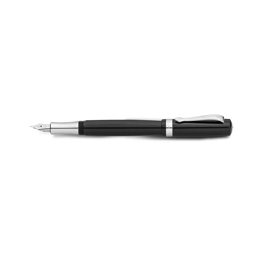 Kaweco Student Fountain Pen Black with Silver Trims - Medium