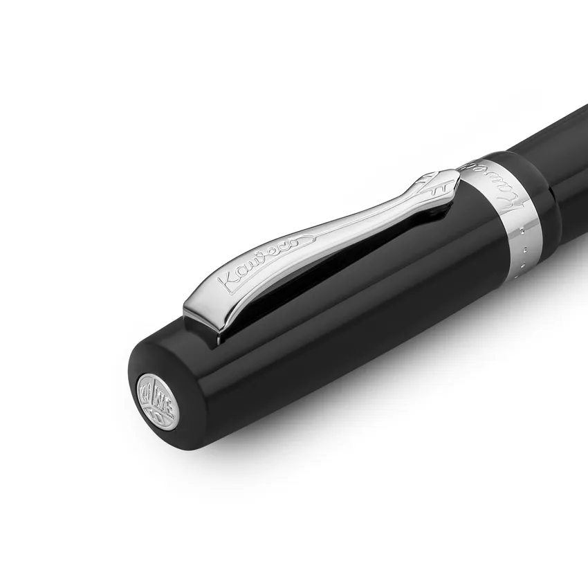 Kaweco Student Fountain Pen Black with Silver Trims - Medium