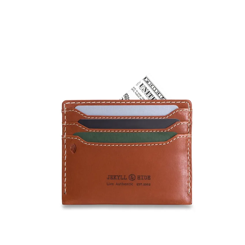 Jekyll & Hide 2628ROTA Roma Leather Money Clip Card Holder Tan