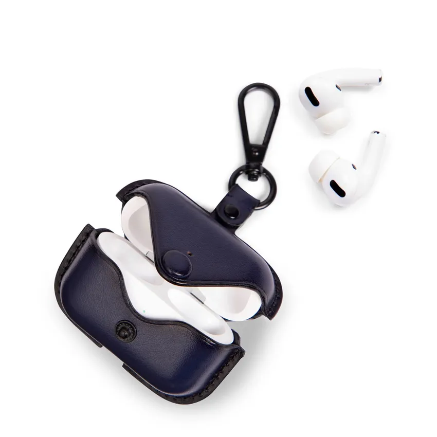 Lapis Bard Ducorium Leather AirPod Pro Case - Navy Blue