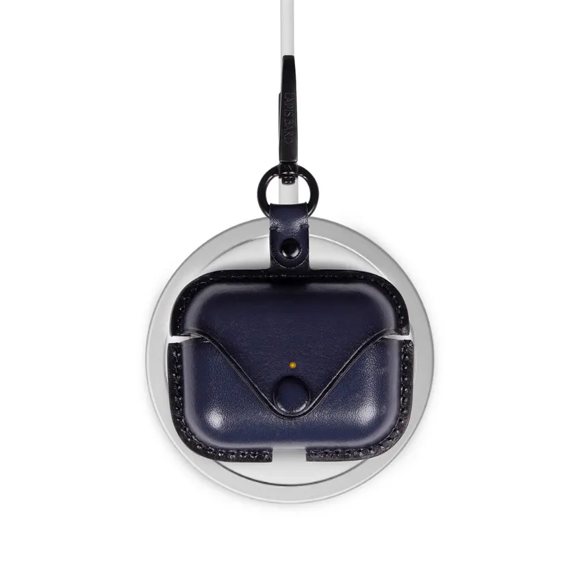 Lapis Bard Ducorium Leather AirPod Pro Case - Navy Blue
