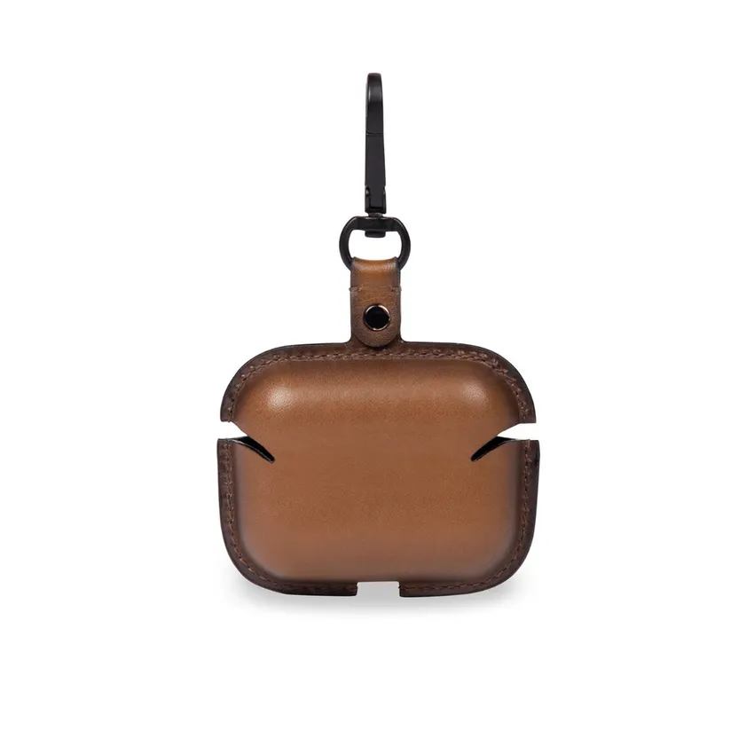 Lapis Bard Ducorium Leather AirPod Pro Case - Cognac