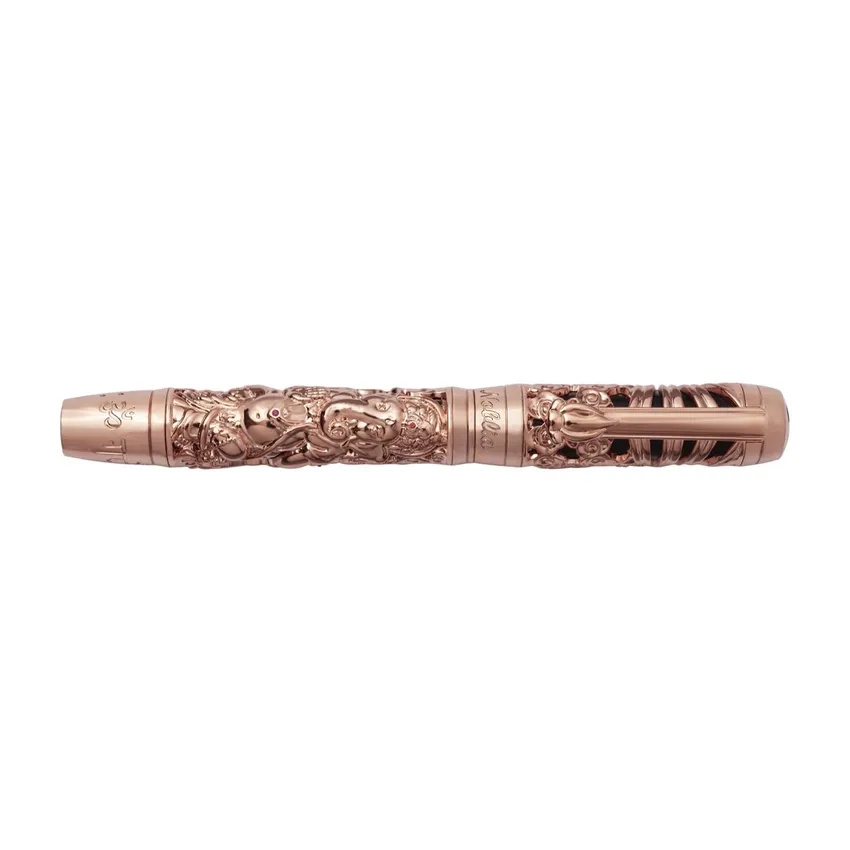 Noblia Limited Edition Ganesha Fountain Pen (Medium) Rose Gold