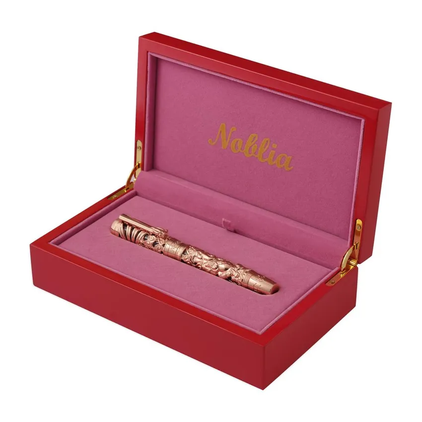 Noblia Limited Edition Ganesha Fountain Pen (Medium) Rose Gold