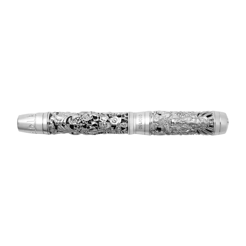 Noblia Limited Edition Ganesha Fountain Pen (Medium) Silver