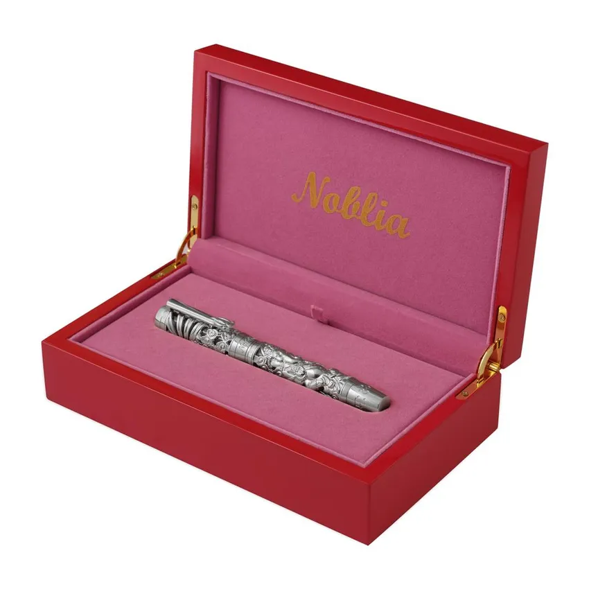 Noblia Limited Edition Ganesha Fountain Pen (Medium) Silver