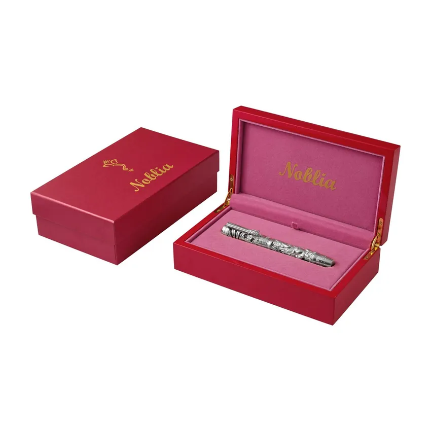 Noblia Limited Edition Ganesha Fountain Pen (Medium) Silver