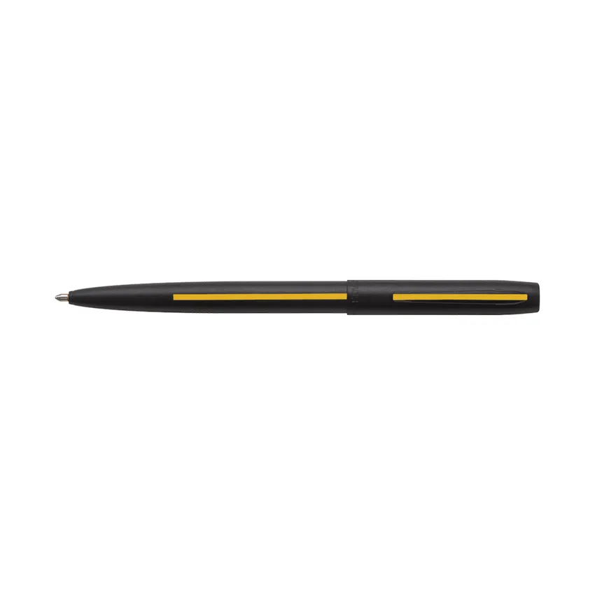 Fisher Space Non-Reflective Cap-O-Matic Dispatcher Ballpoint Pen - Matte Black And Gold