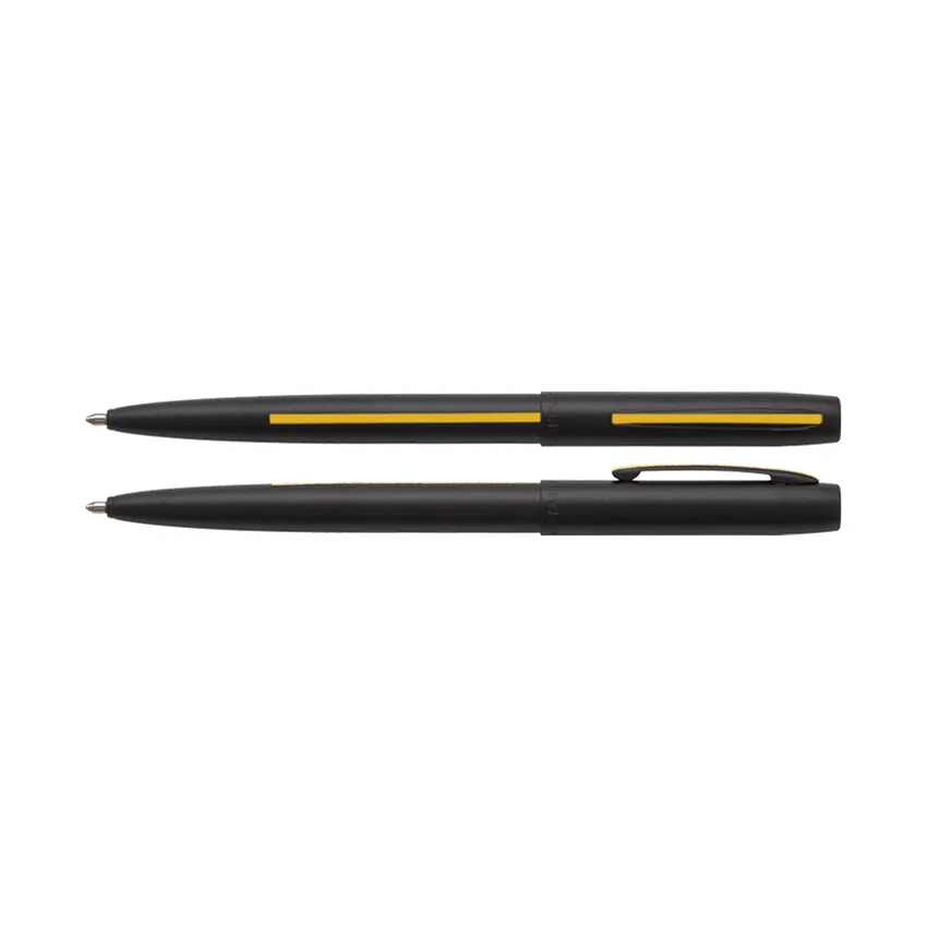 Fisher Space Non-Reflective Cap-O-Matic Dispatcher Ballpoint Pen - Matte Black And Gold